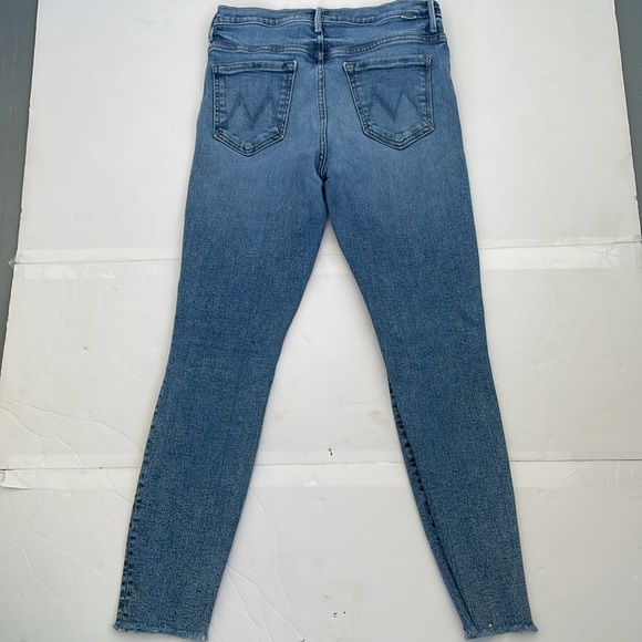 MOTHER The Stunner Ankle Fray Classic Blue Women's Jeans in Whiplash Size 27 - Picture 14 of 17
